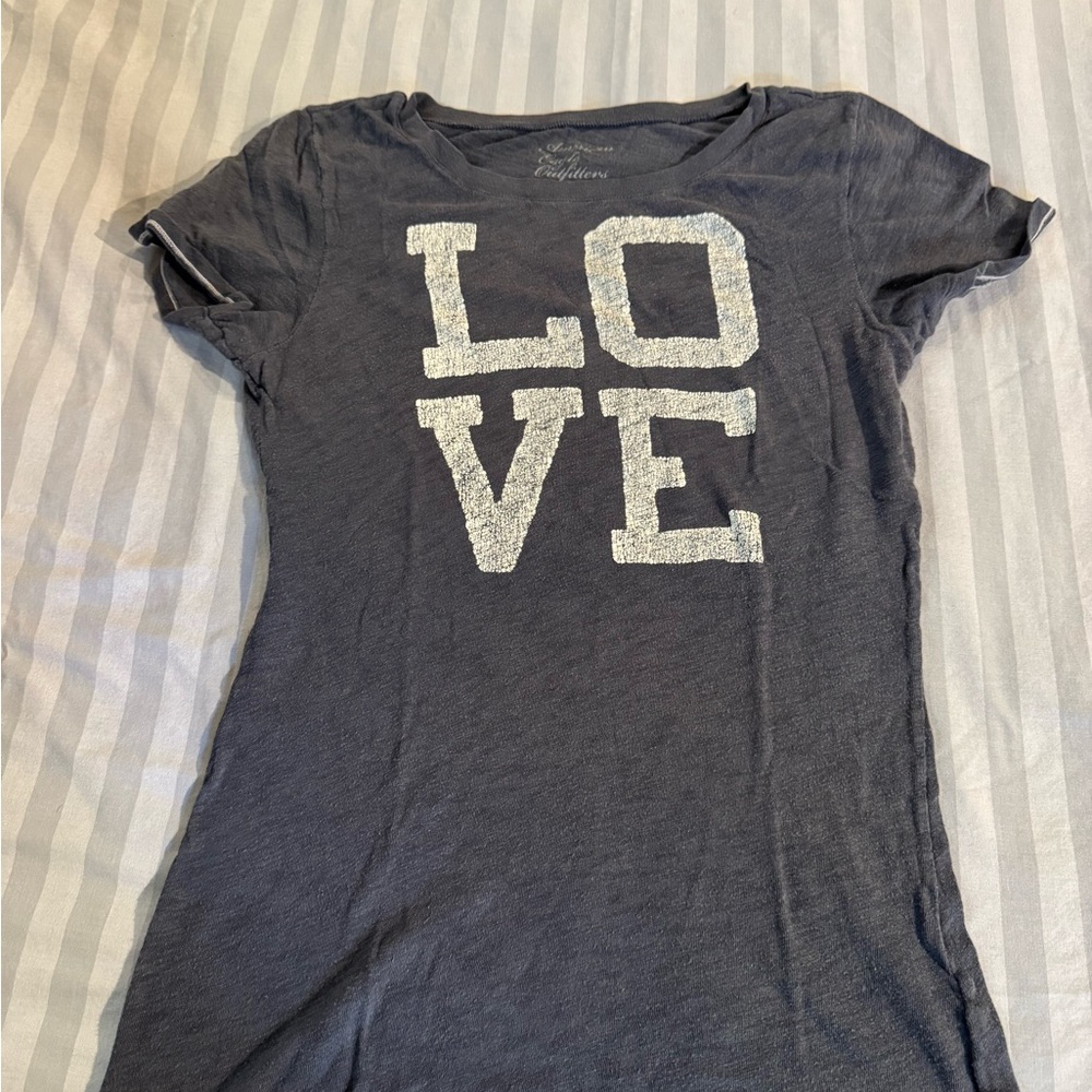 American Eagle Outfitters Charcoal Tee